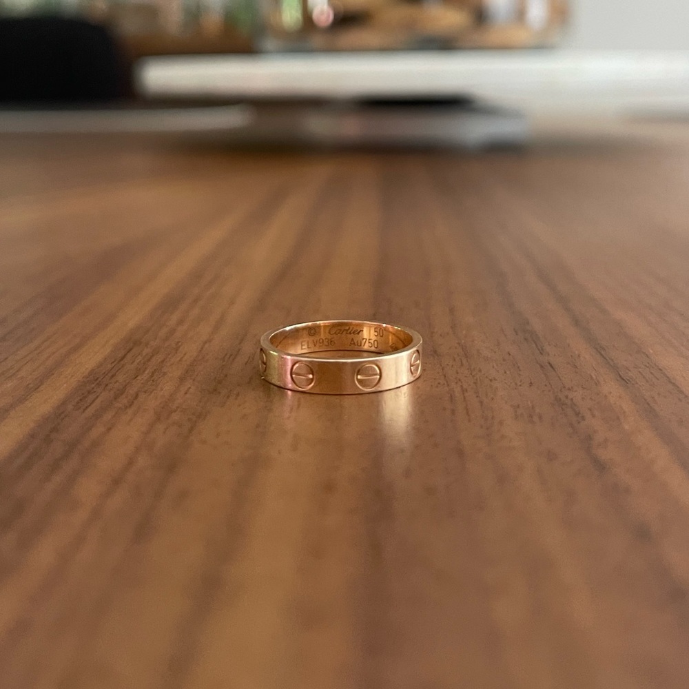 Cartier Love Wedding Band size 50 Authentic